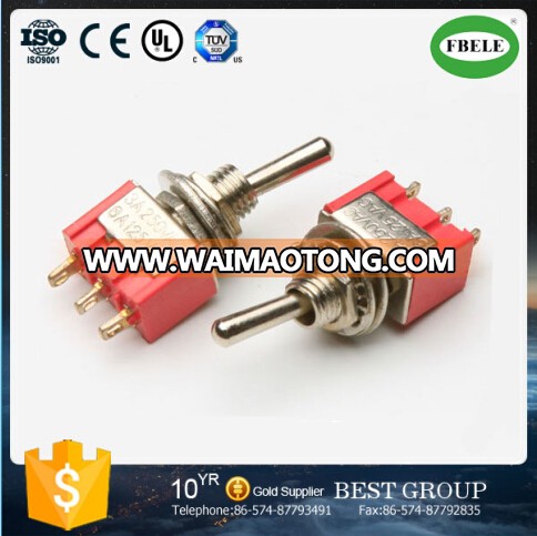 MTS-102 SPDT 3P Miniature Toggle Switch